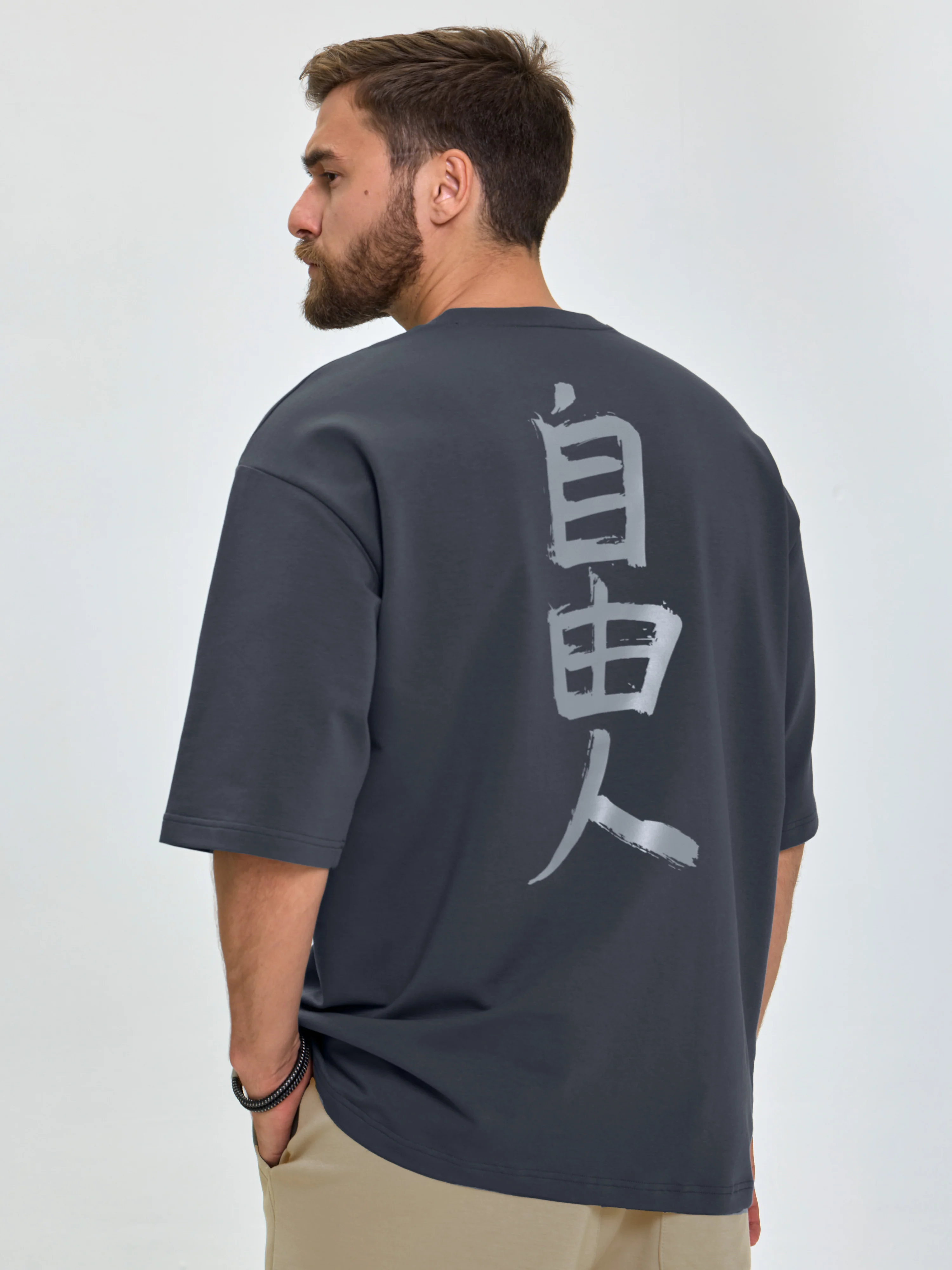 Футболка премиум графит Свободный Дух