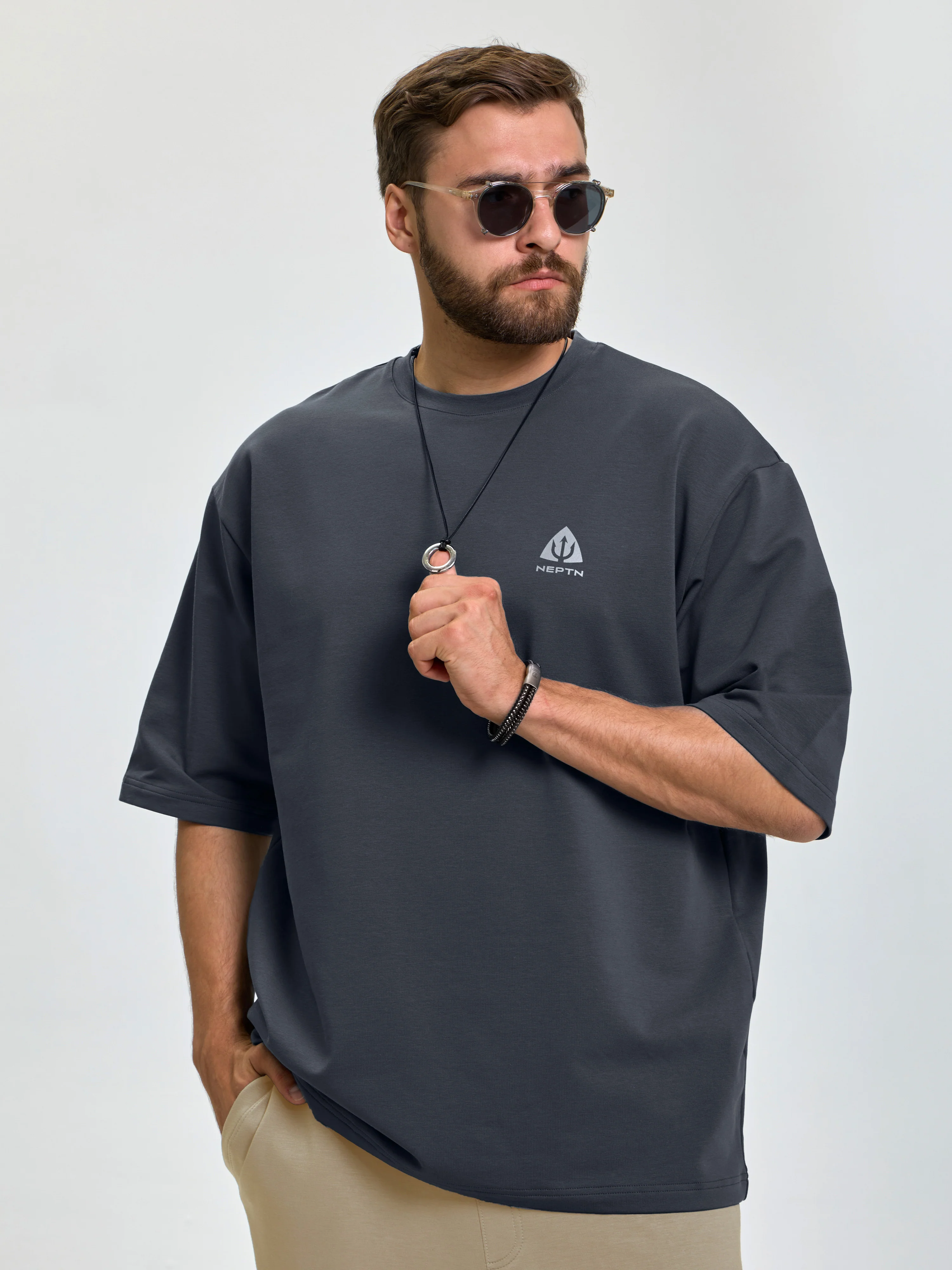 Футболка премиум графит