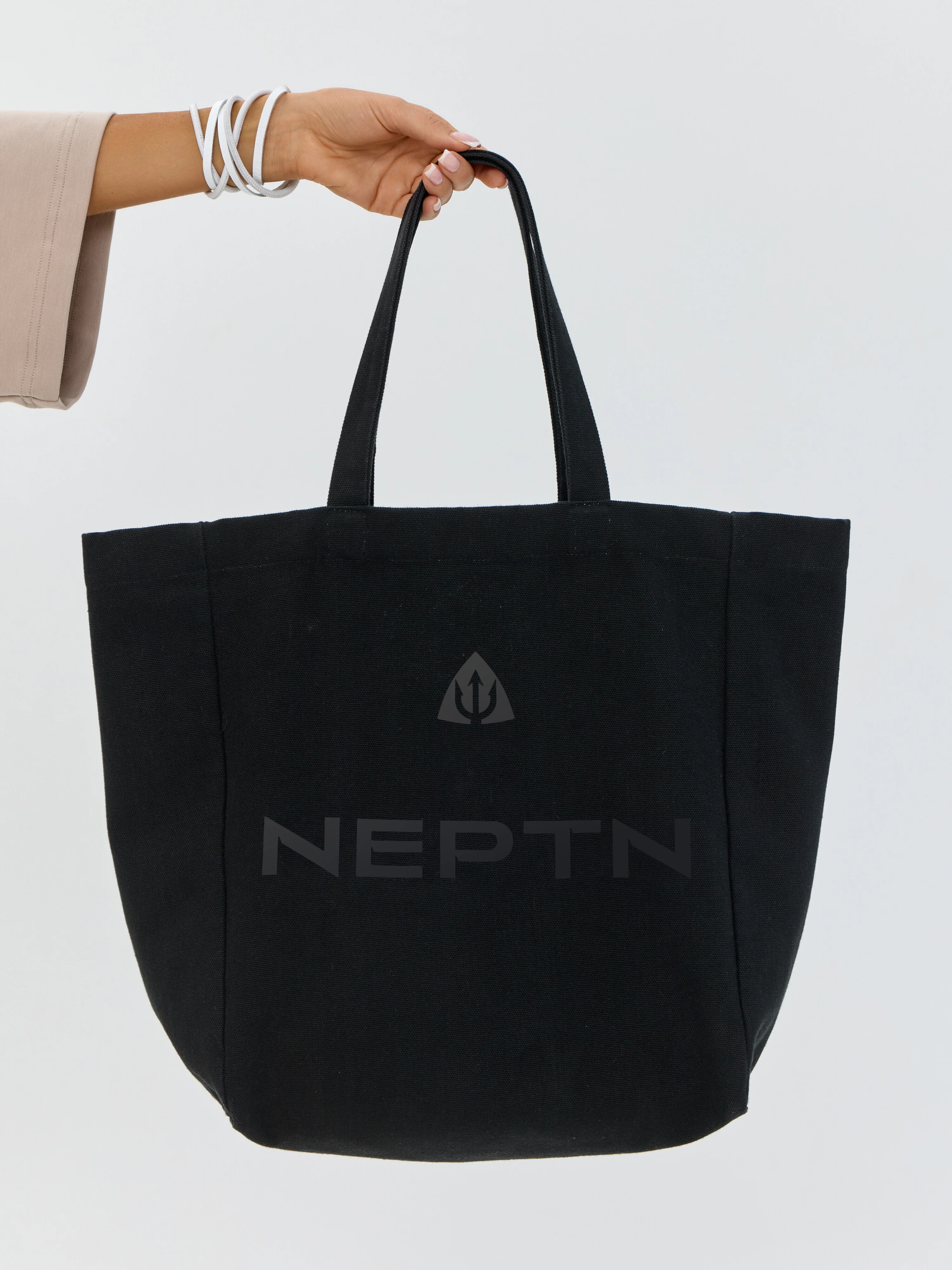 Шопер с чёрным принтом